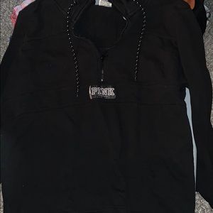 Pink half zip hoodie